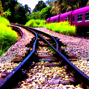 Industrial Train Track Png Rnx64 PNG Image