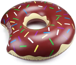 Inflatable Chocolate Sprinkle Donut Float PNG Image