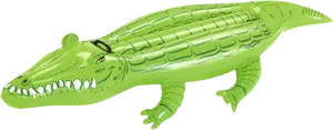 Inflatable Green Crocodile Toy PNG Image