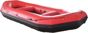 Inflatable Red Raft Isolated PNG Image