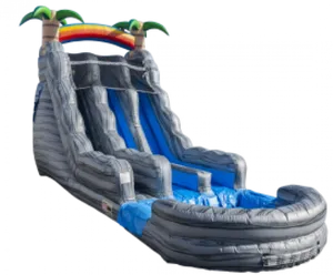 Inflatable Water Slide With Pool PNG Image