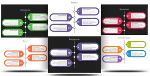 Infographic Flowchart Design Variations PNG Image