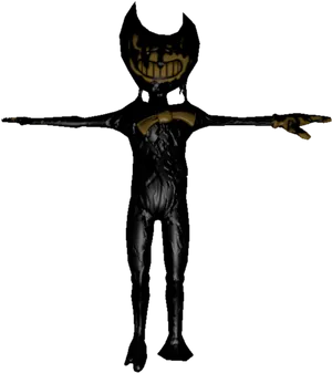 Ink Demon Bendy Standing PNG Image