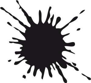 Ink Splash Silhouette PNG Image