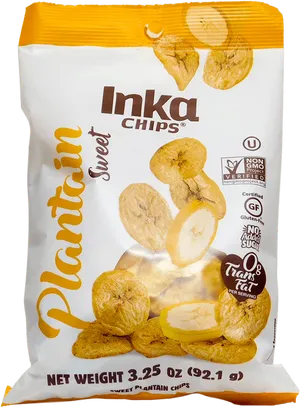 Inka Chips Sweet Plantain Packaging PNG Image