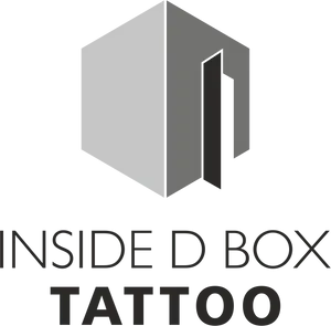 Inside Box Tattoo Logo Design PNG Image