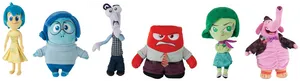 Inside Out Plush Characters PNG Image