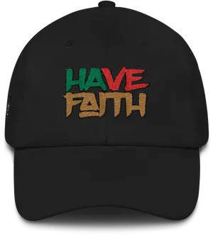 Inspirational Faith Baseball Cap PNG Image