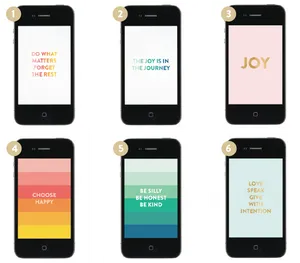 Inspirational Quotes Smartphone Screens PNG