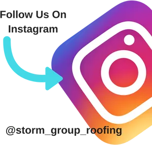 Instagram Follow Prompt Storm Group Roofing PNG Image