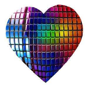 Instagram Heart Mosaic Png Csf PNG Image