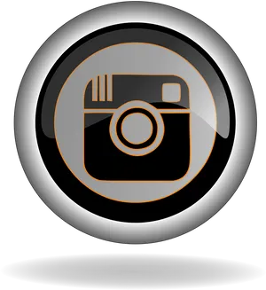 Instagram Icon Button PNG Image