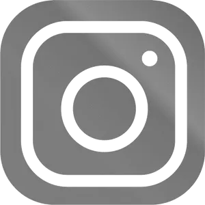 Instagram Logo Monochrome PNG Image