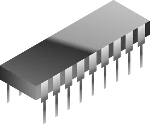 Integrated Circuit Package3 D Render PNG Image