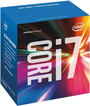 Intel Corei7 Processor Box PNG Image