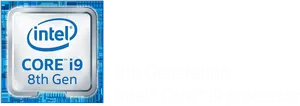 Intel Corei98th Gen Processor Graphic PNG Image