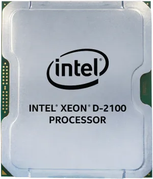 Intel Xeon D2100 Processor Top View PNG Image