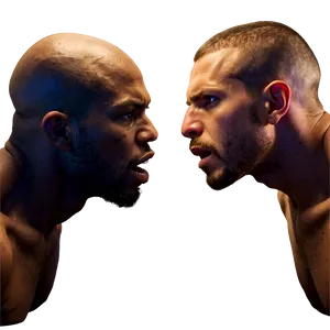 Intense_ Faceoff PNG Image