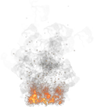 Intense_ Fire_and_ Smoke_ Ascending PNG Image