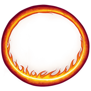 Intense Fire Circle Drawing Png Ymb PNG Image