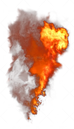 Intense_ Flame_ Against_ Dark_ Background PNG Image