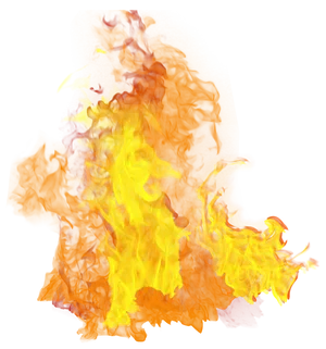 Intense_ Flame_ Isolated_on_ Black PNG Image