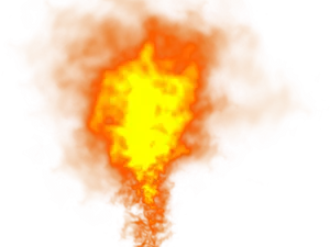 Intense Flameon Black Background.jpg PNG Image