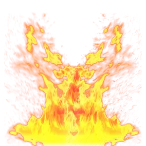 Intense Flames Abstract PNG Image