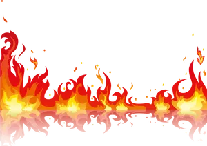 Intense Flames Graphic PNG Image