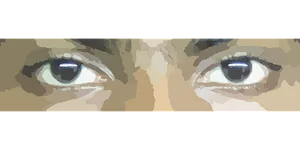 Intense_ Gaze_ Vector_ Art PNG Image