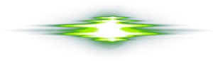 Intense Green Light Flare PNG Image