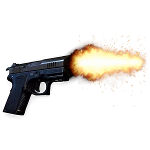 Intense Gun Flash Png Rru PNG Image