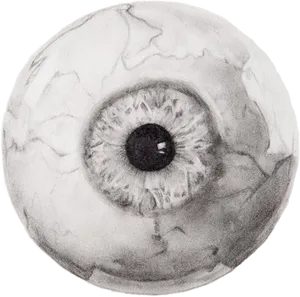 Intense Human Eye Drawing PNG Image