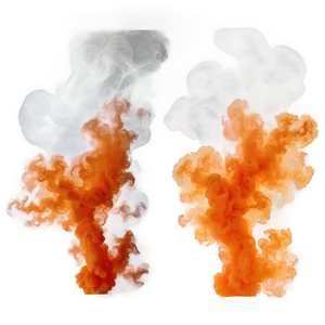 Intense Orange Smoke Visual Png 06262024 PNG Image