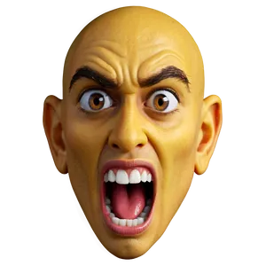 Intense Yelling Face Emoji Png Cpf25 PNG Image