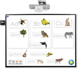 Interactive Spanish Alphabet Whiteboard PNG Image