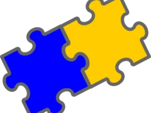 Interlocking Puzzle Pieces PNG Image