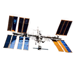 International Space Station Silhouette Png Kqc41 PNG Image