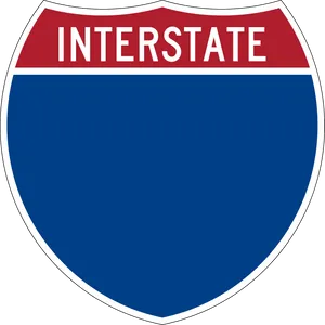 Interstate Highway Sign Blank PNG Image