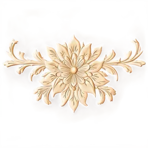 Intricate Corner Flower Pattern Png Mif89 PNG Image