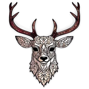 Intricate Deer Head Mandala Png 98 PNG Image