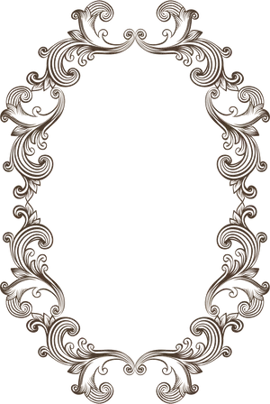 Intricate Mehndi Design Frame PNG Image