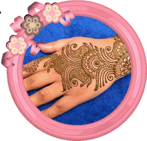 Intricate Mehndi Designon Hand PNG Image