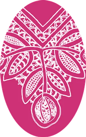 Intricate Pink Egg Pattern.jpg PNG Image