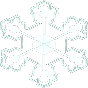 Intricate Snowflake Design PNG Image