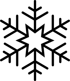 Intricate Snowflake Design PNG Image