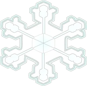 Intricate Snowflake Design PNG Image