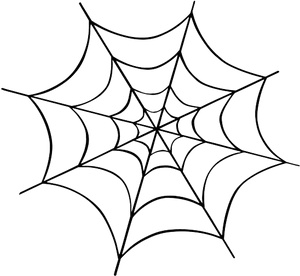 Intricate Spider Web Drawing PNG Image