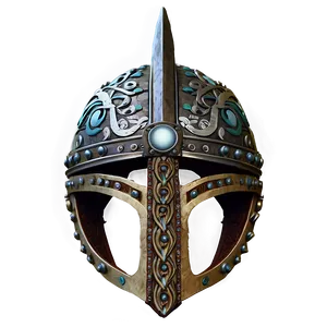 Intricate Viking Helmet Png 06132024 PNG Image