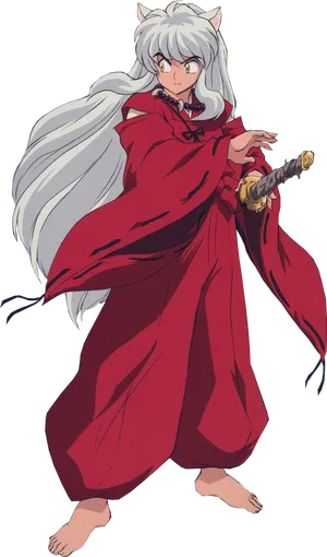 Inuyasha_ Anime_ Character_ Pose PNG Image